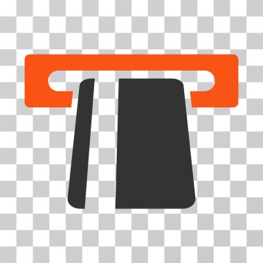 Bankacılık hizmeti vektör simgesi otomatik