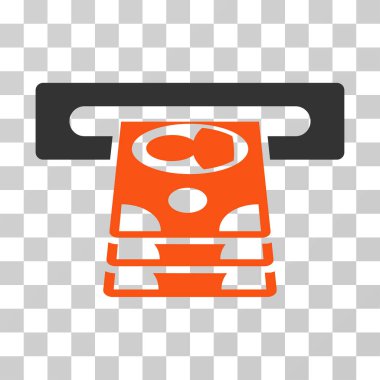 Bankamatiğe vektör simgesi