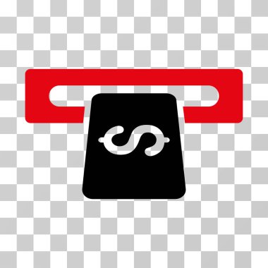 Bankacılık makine vektör simgesi