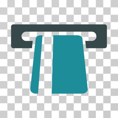 Bankacılık hizmeti vektör simgesi otomatik