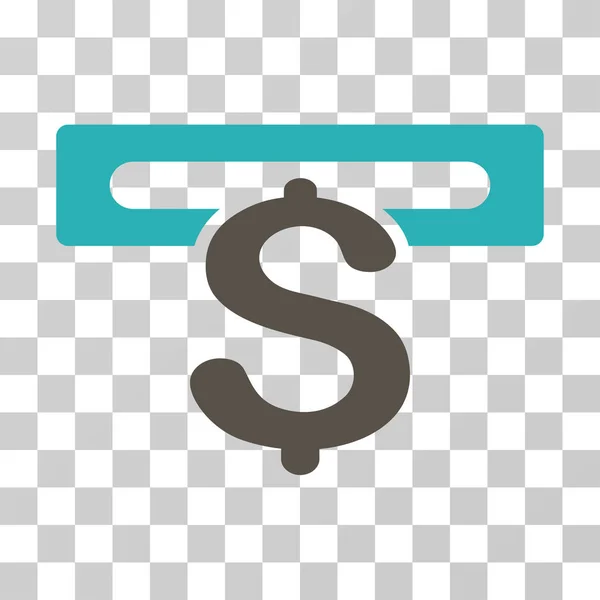 Banking Machine Vector Icon — Stock Vector