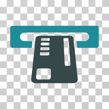 Bilet makine vektör simgesi