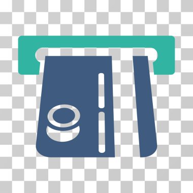 bank terminal vektör simgesi