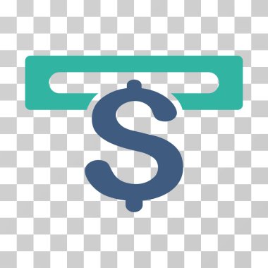 Bankacılık makine vektör simgesi