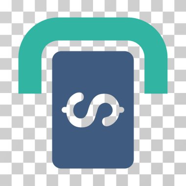 Bankamatiğe Terminal vektör simgesi