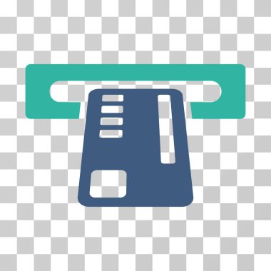 Bilet makine vektör simgesi