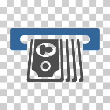 ATM ekleme nakit vektör simgesi