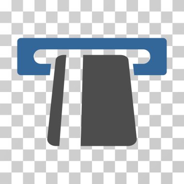 Bankacılık hizmeti vektör simgesi otomatik