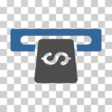 Bankacılık makine vektör simgesi