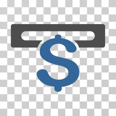 Bankacılık makine vektör simgesi