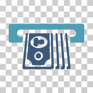 ATM ekleme nakit vektör simgesi