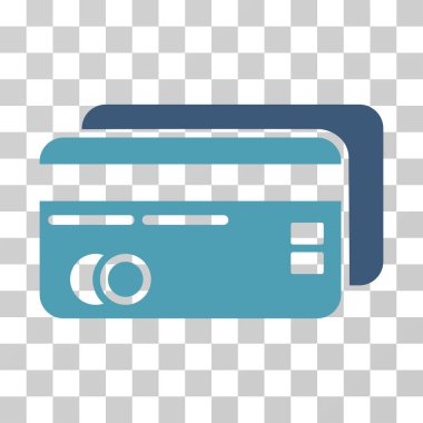 Banka kartları vektör simgesi