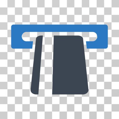 Bankacılık hizmeti vektör simgesi otomatik