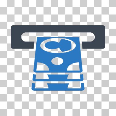 Bankamatiğe vektör simgesi