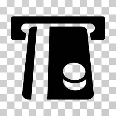 Bankacılık hizmeti vektör simgesi otomatik