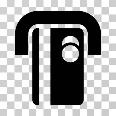 bank terminal vektör simgesi