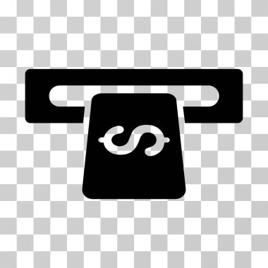 Bankacılık makine vektör simgesi