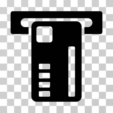 Bilet makine vektör simgesi