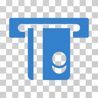 Bankacılık hizmeti vektör simgesi otomatik