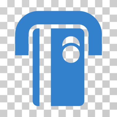 bank terminal vektör simgesi