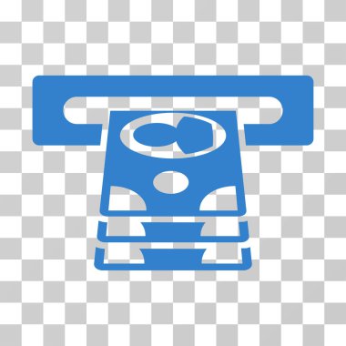 Bankamatiğe vektör simgesi