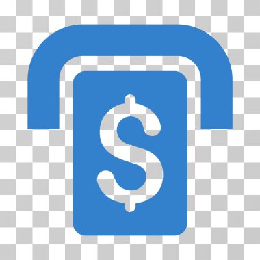 Bankamatiğe vektör simgesi