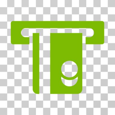 Bankacılık hizmeti vektör simgesi otomatik