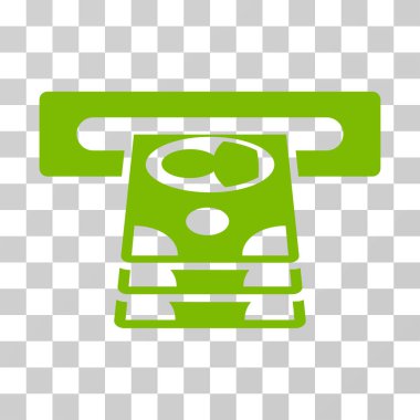 Bankamatiğe vektör simgesi