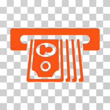 ATM ekleme nakit vektör simgesi