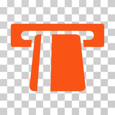 Bankacılık hizmeti vektör simgesi otomatik