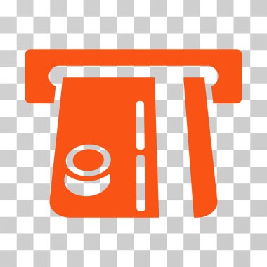 bank terminal vektör simgesi