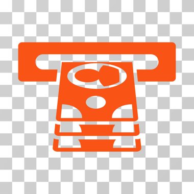 Bankamatiğe vektör simgesi