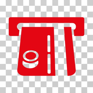 bank terminal vektör simgesi