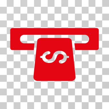 Bankacılık makine vektör simgesi