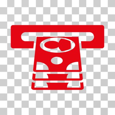 Bankamatiğe vektör simgesi