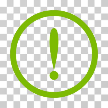 Ünlem işareti vektör simge yuvarlak