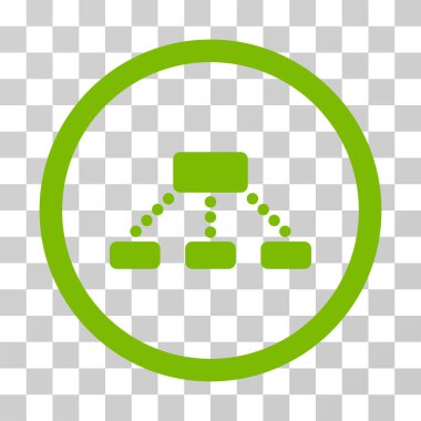 Hiyerarşi yuvarlak vektör simgesi