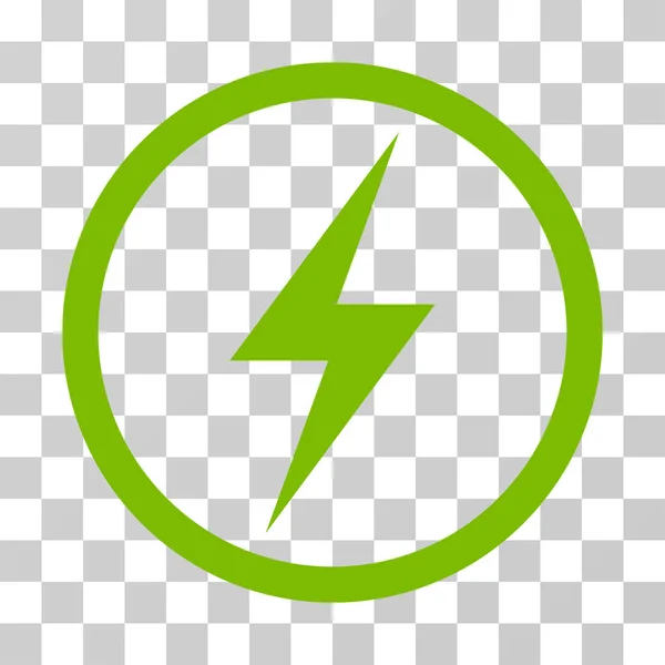 Elektrik sembolü yuvarlak vektör simgesi — Stok Vektör