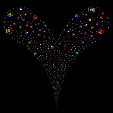 Alarm çift havai fişek akışı