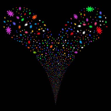 Bakteri çift havai fişek akışı