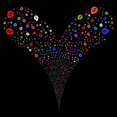 Bankacılık harita işaretleyiciyi çift havai fişek Stream