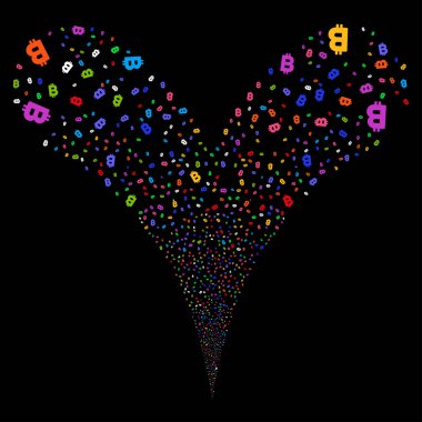 Bitcoin çift havai fişek akışı