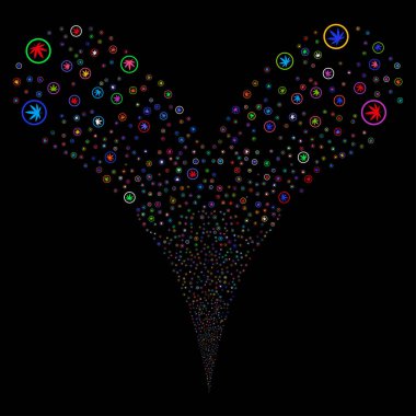 Esrar çift havai fişek akışı