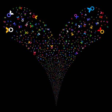 Bakım Ödülü çift havai fişek akışı