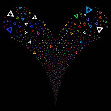 Dikkat çift havai fişek akışı