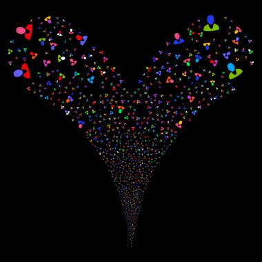 İstemci çift havai fişek akışı