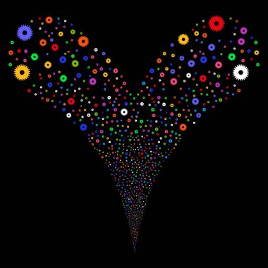 Dişli Çift havai fişek akışı