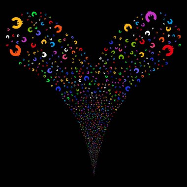 Euro çift havai fişek akışı