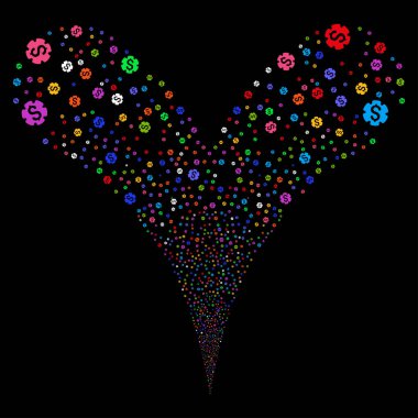 Mali Ayarlar Dişli Çift havai fişek akışı