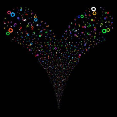 Gears'ı çift havai fişek akışı